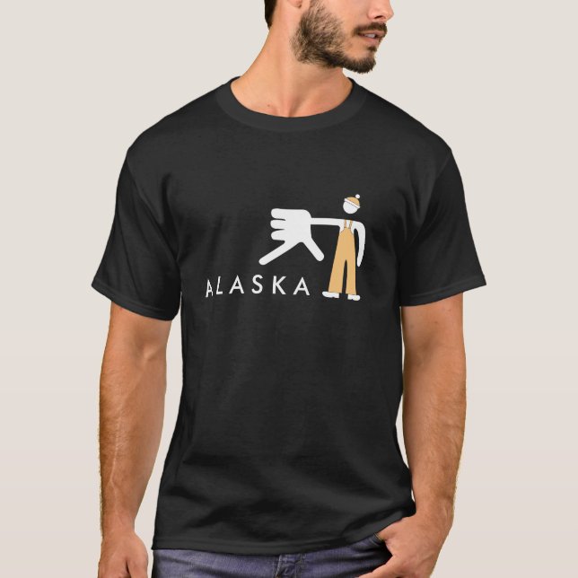 T-shirt Pièce en t de main de l'Alaska (Devant)