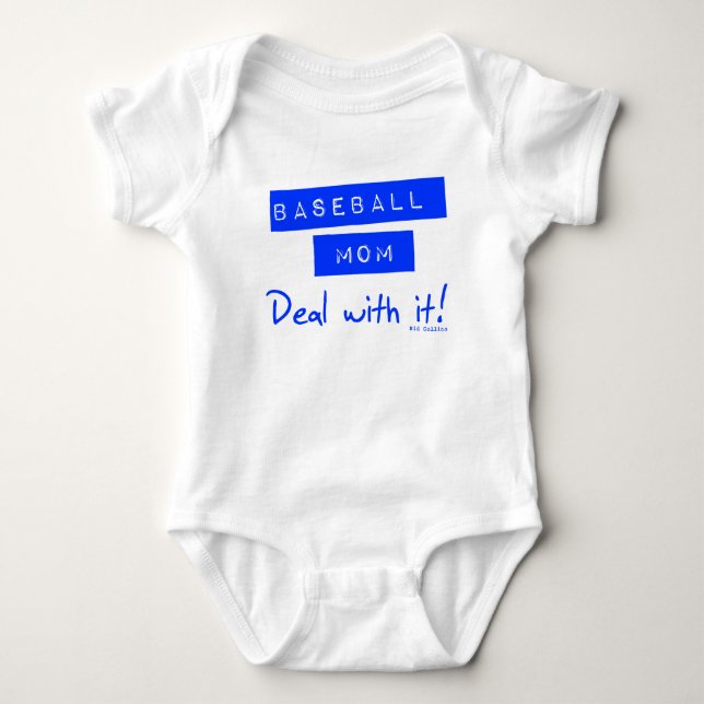T-shirt Pièce en t de maman de base-ball (Devant)