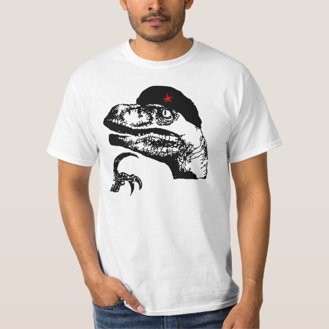 T-shirt Pièce en t de meme de Philosoraptor (Devant)