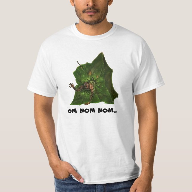 T-shirt Pièce en t de monstre - "OM cube gélatineux en Nom (Devant)
