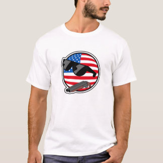 T-shirt 'Pièce en t de Murica Polandball