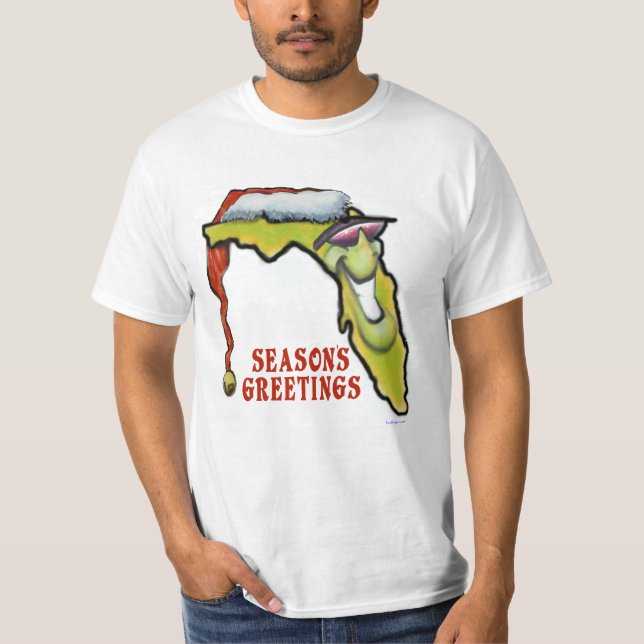 T-shirt Pièce en t de Noël de la Floride (Devant)