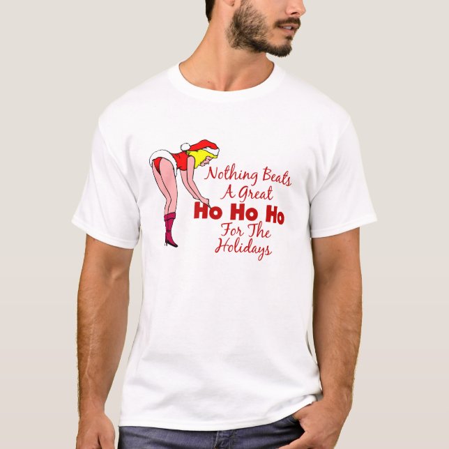 T-shirt Pièce en t de Noël des hommes (Devant)