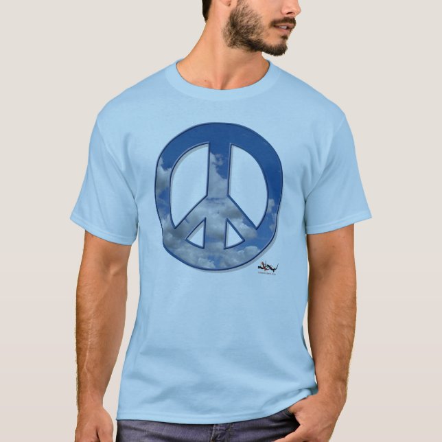 T-shirt Pièce en t de paix de ciel (Devant)