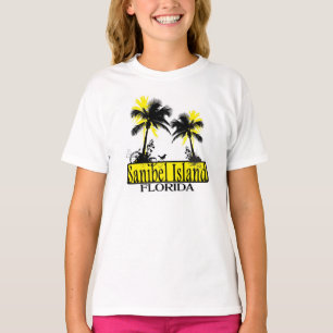 T-shirt Pièce en t de palmier de filles de la Floride