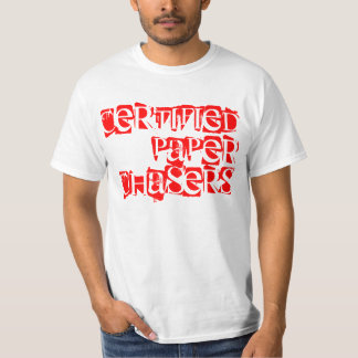 T-shirt Pièce en t de papier de chasseurs certifiée par