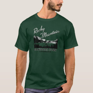 T-shirt Pièce en t de parc national de montagne rocheuse
