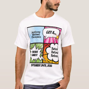T-shirt Pièce en t de partie d'adoption de style de bande