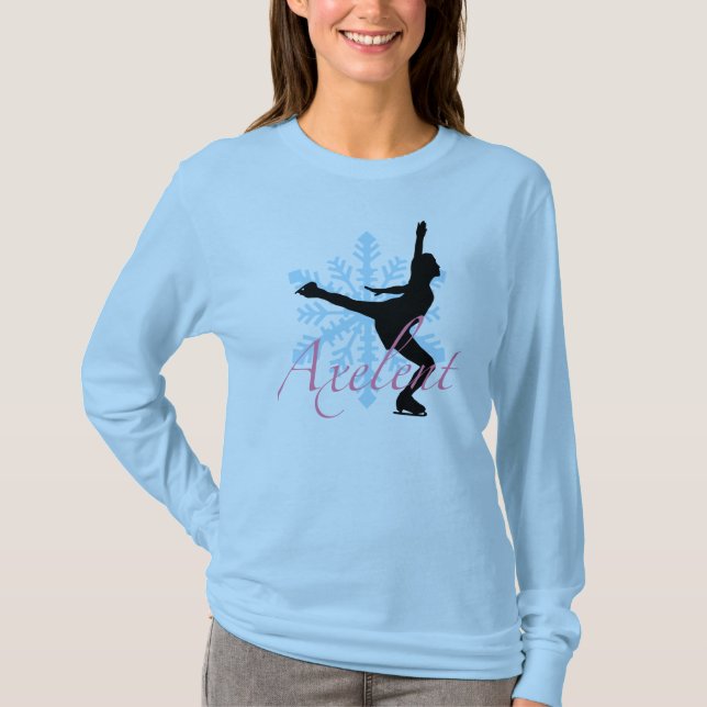 T-shirt Pièce en t de patinage de glace d'Axelent (Devant)