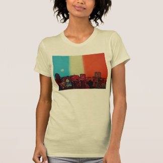 T-shirt Pièce en t de paysage urbain
