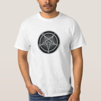 T-shirt Pièce en t de pentagone étoilé de Baphomet