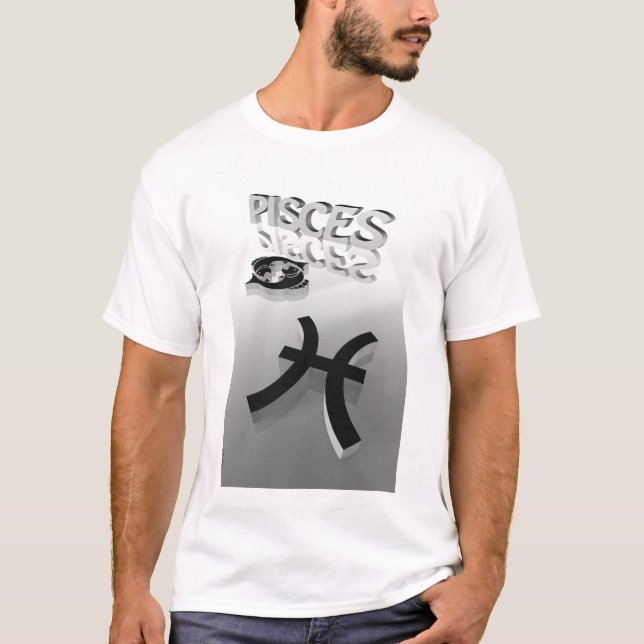 T-shirt pièce en t de Poissons (Devant)