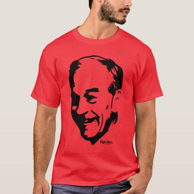 T-shirt Pièce en t de portrait de Ron Paul (Devant)