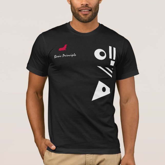 T-shirt Pièce en t de principe de base (Devant)