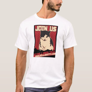 T-shirt Pièce en t de propagande de Kitty de l'enfer