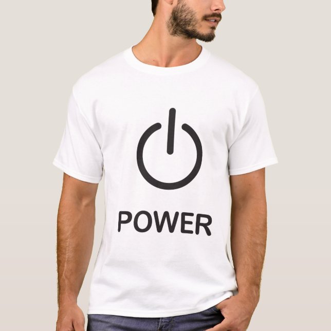 T-shirt Pièce en t de puissance (Devant)