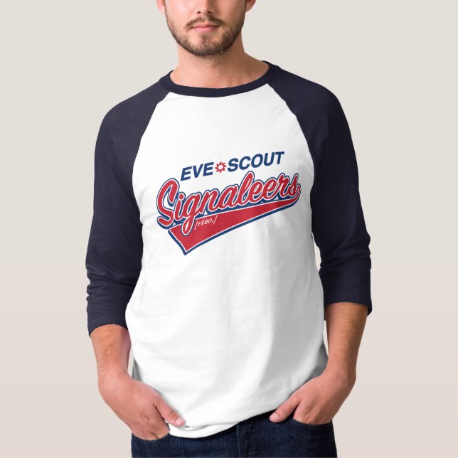 T-shirt Pièce en t de raglan de Signaleers d'Ève-Scout (Devant)