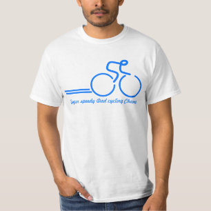 T-shirt Pièce en t de recyclage de cavalier de vélo de