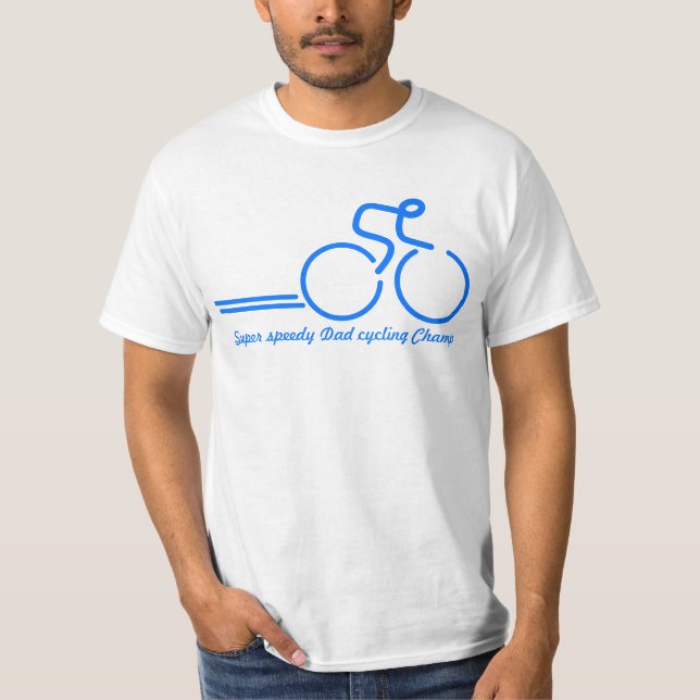 T-shirt Pièce en t de recyclage de cavalier de vélo de (Devant)