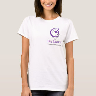 T-shirt Pièce en t de rédacteur de lancement de ciel