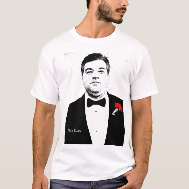 T-shirt Pièce en t de règles de foule (Devant)