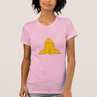 T-shirt Pièce en t de régression de bande dessinée de