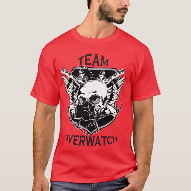 T-shirt Pièce en t de retombées radioactives d'Overwatch (Devant)