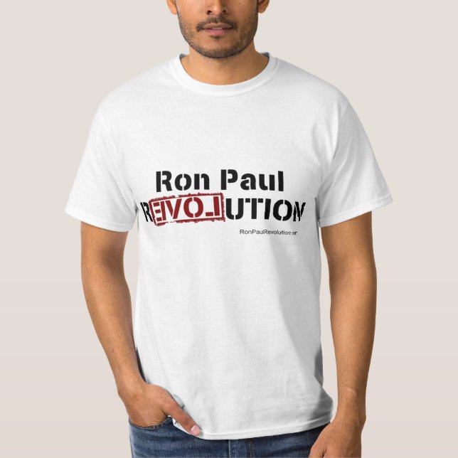 T-shirt Pièce en t de révolution de Ron Paul (Devant)