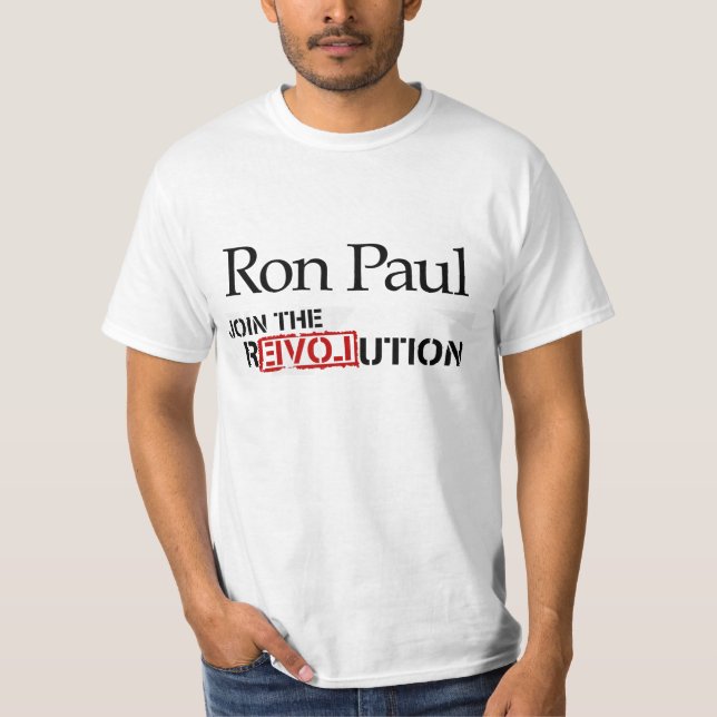 T-shirt Pièce en t de révolution de Ron Paul (Devant)