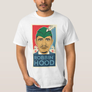 T-shirt Pièce en t de Robin Hood de capot de Barack Obama
