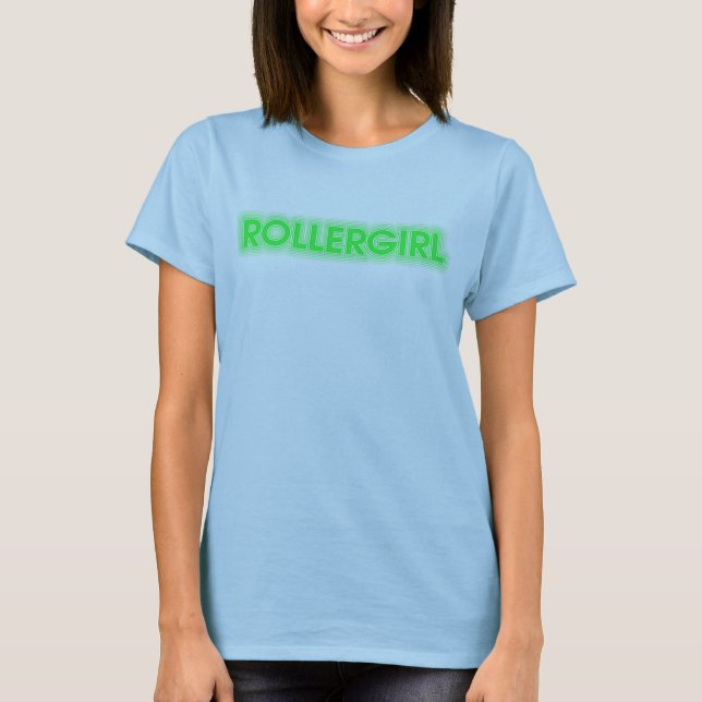 T-shirt Pièce en t de Rollergirl (Devant)