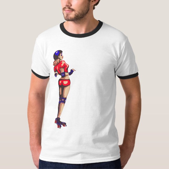 T-shirt Pièce en t de Rollergirl (Devant)
