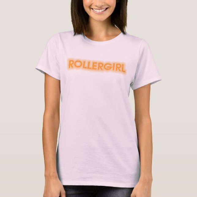 T-shirt Pièce en t de Rollergirl (Devant)