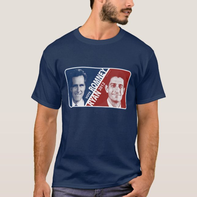 T-shirt Pièce en t de Romney Ryan 2012 de vote (Devant)