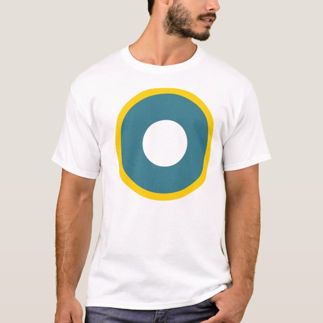 T-shirt Pièce en t de rondeau de commande de RAF Inde (Devant)