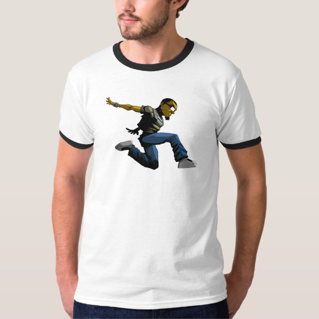 T-shirt Pièce en t de saut de Logik (Devant)