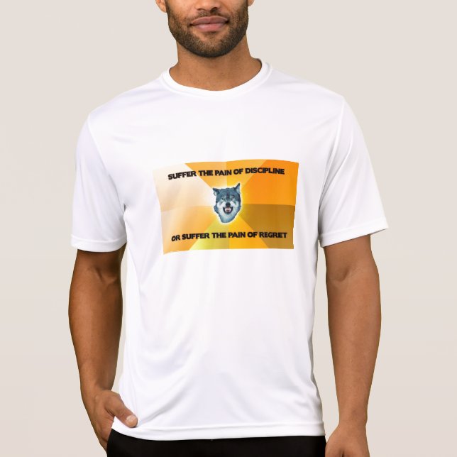 T-shirt Pièce en t de séance d'entraînement de loup de (Devant)