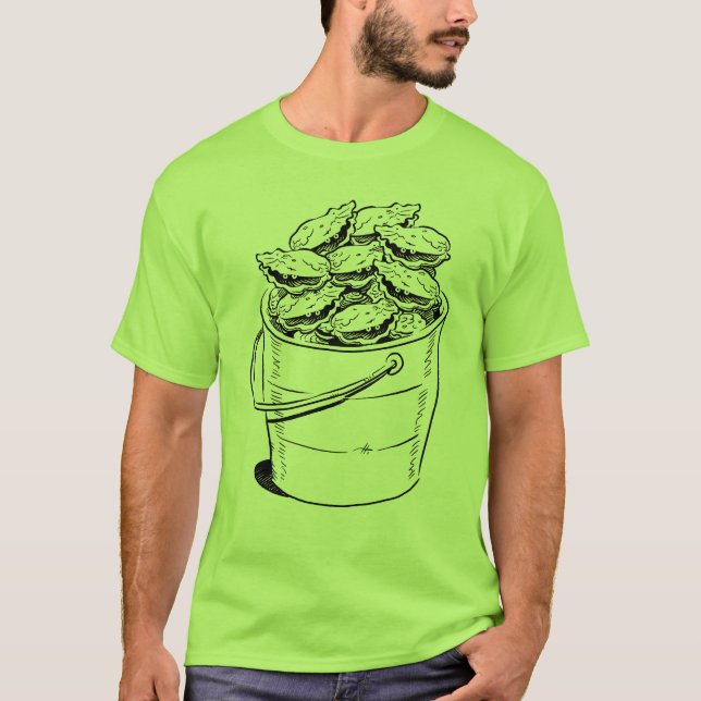T-shirt Pièce en t de seau d'huître (Devant)