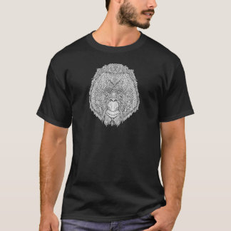 T-shirt Pièce en t de singe d'orang-outan - coloration de