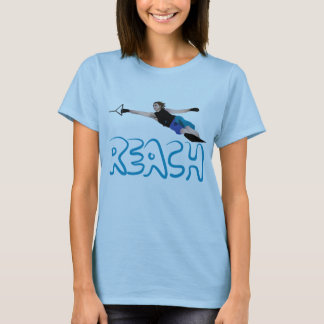 T-shirt Pièce en t de slalom de Waterski