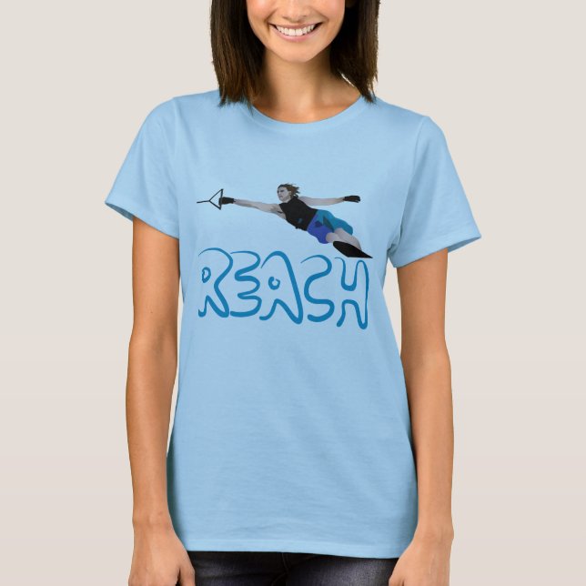 T-shirt Pièce en t de slalom de Waterski (Devant)