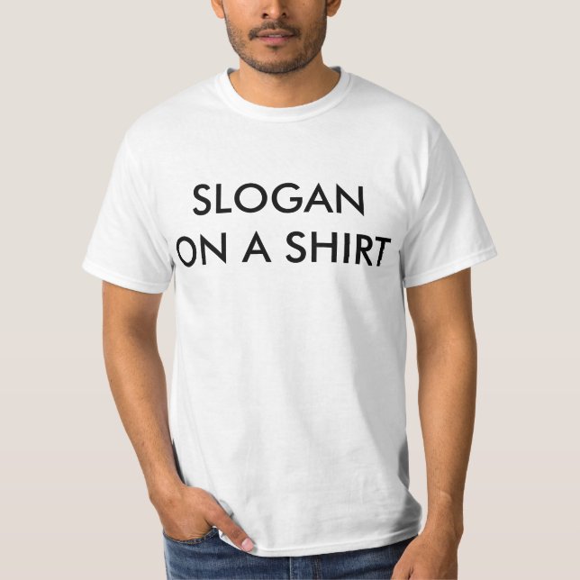 T-shirt pièce en t de slogan (Devant)