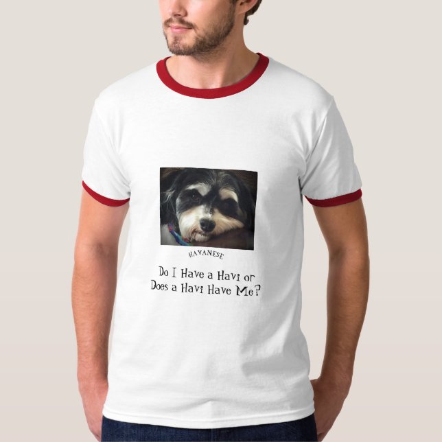 T-shirt Pièce en t de sonnerie de Havanese (Devant)
