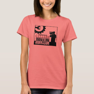 T-shirt Pièce en t de sonnerie de "journalisme de