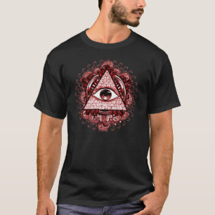 T-shirt Pièce en t de symbole d'Illuminati