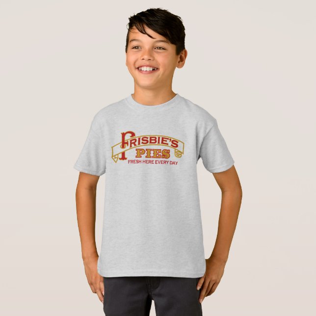 T-shirt Pièce en t de tartes de Frisbie d'enfants (Devant entier)