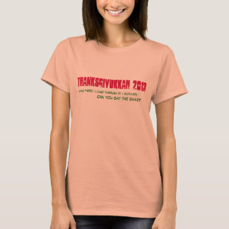 T-shirt Pièce en t de Thanksgivukkah 2013 - femmes