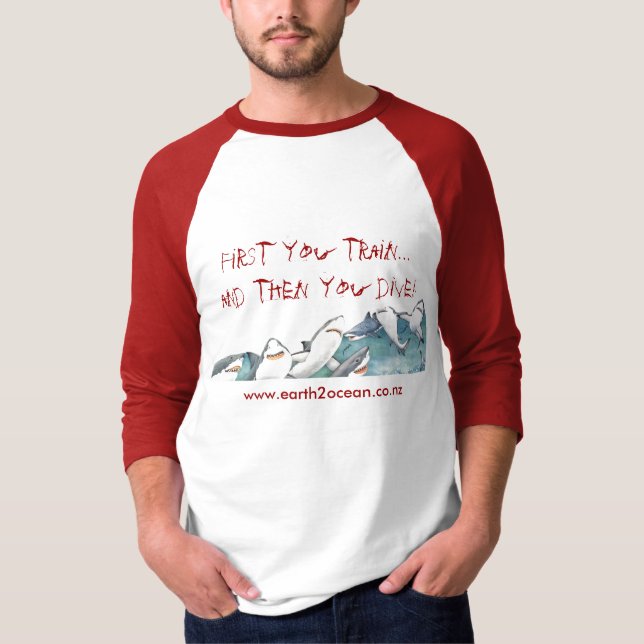 T-shirt Pièce en t de "train et de piqué" (Devant)