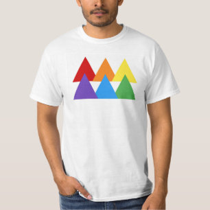 T-shirt Pièce en t de triangle de gay pride