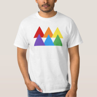 T-shirt Pièce en t de triangle de gay pride